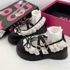 Sapatos Pequenos de Couro com Renda Lolita de Sola Grossa para Mulheres 2025 Primavera Novo Laço Combinando com Saia Sapatos Mary Jane