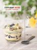 Net Red Bobo Cup 360ml Bolo Sobremesa Cup Iogurte de frutas em forma de U Baby Milk Tea Bobo Cup Descartável