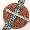 Cinturón Tejido de Tweed Colorido de Ala Ancha con Cerdas de Cepillo de Dientes, Lentejuelas Doradas de Seda, Accesorios para Ropa, Accesorios para Manualidades