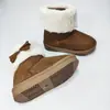 Botas de neve infantis 2026 inverno, unissex, forradas com fleece, sapatos quentes de algodão, versáteis, leves, sapatos de princesa para bebê, estilosos
