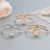 Reloj de Mujer con Pedrería de Moda Pulsera para Damas Relojes de Cuarzo Reloj