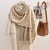 Bufanda de Invierno de Imitación Cachemir Moda Clásica Vintage 2026 para Mujer, Chal de Oficina, Calentador de Cuello Versátil y Cálido