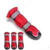 Venta Caliente en Amazon Suministros para Mascotas Zapatos para Perros Antideslizantes Resistentes al Desgaste con Más Terciopelo para Exteriores Botas de Invierno Largas Zapatos Deportivos para Perros