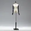 ¡Guau! Tienda de Ropa Modelo Personalizado Maniquí de Ventana de Ropa Femenina de Media Longitud Accesorios Muñeca Artificial Modelo Soporte de Exhibición Vestido de Novia