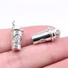 21X10Mm 5.11g Joias de Prata Antiga Atacado Feito à Mão DIY Pingente Estéreo de Xícara de Café