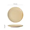 Platos cerámicos de estilo western vintage, platos de forma única para restaurantes y uso doméstico, platos para ensalada, platos para el desayuno, platos de presentación elegantes y atractivos