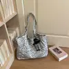 Bolso de hombro casual estilo coreano, bolso de tela único de gran capacidad para el trabajo y los viajes, bolso tote casual elegante con estampado de leopardo vintage