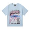 2025 Comercio Exterior Transfronterizo Nueva Marca de Moda Europea y Americana Ropa de Pareja Talla Grande Suéter Holgado Camiseta de Manga Corta HS