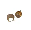 Serie de Color Café Caramelo Pendientes Redondos de Bola para Mujer 2022 Nuevos Pendientes de Moda Otoño de Gama Alta Pendientes Retro Elegantes de Otoño e Invierno