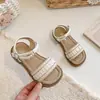 Sandálias Infantis Meninas Calçados Infantis 2026 Novos Sandálias de Praia de Verão Sandálias de Princesa para Meninas Sandálias Romanas Estilo Britânico