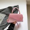 Bolsa Feminina Casual 2025 Verão Novo Estilo Bolsa de Mão Fashion Cravejada de Diamantes Bolsa Quadrada Pequena Transversal Feminina Elegante