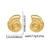 Pendientes Geométricos Plegados Transfronterizos Europeos y Americanos para Mujer, Pendientes Exagerados de Acero Inoxidable a la Moda con Personalidad, Pendientes Triangulares Exquisitos