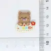 Acessórios de Resina Desenho Urso Palavra Acessórios de Cola Cremosa Acessórios DIY Capa de Celular Acessórios para Sapato com Furo