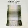 Estilo Coreano Inverno Novo Cachecol de Imitação de Caxemira Versátil Xadrez Acolchoado Xale Mesmo Estilo Cachecol de Casal para Homens e Mulheres