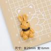 Accesorios de resina hechos a mano para coser conejos y osos, pegamento en crema, material para carcasa de teléfono móvil, tocados creativos nuevos