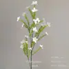 Flores Artificiais Brancas para Decoração de Casamento, Flores de Seda, Ornamentos de Flores Artificiais, Arte Floral Seca, Materiais de Rosa, Arranjo de Flores para Corredor, Arranjo de Parede e Chão
