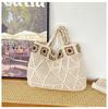Bolso de Mano Tejido Hueco Transfronterizo 2026 Nuevo Estilo Bolso de Hilo de Moda Tejido Popular Bolso de Hombro Artístico para Mujer