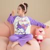 Pijama Infantil Transfronterizo para Mujer de Manga Larga Primavera y Otoño Princesa Madre e Hija Bebé Padre-Hijo Ropa de Casa Traje Verano Ropa para Aire Acondicionado