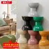 Taburete Bajo, Taburete de Plástico para el Hogar, Taburete de Comedor Estilo Crema, Taburete para Mesa de Café en la Sala de Estar, Taburete Redondo Pequeño Creativo, Taburete para Cambiar Zapatos en la Entrada