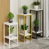 Suporte de ferro nórdico para flores, suporte decorativo de rabanete verde, suporte para vasos de flores carnudos, suporte para sala de estar, suporte de chão para flores com armazenamento multicamadas