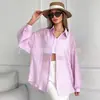 Cardigan de malha fina feminino europeu e americano para primavera-verão, solto, casual, jaqueta top confortável