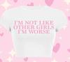 Venta al por mayor transfronteriza de ropa para mujer europea y americana, estilo ins, moda femenina, camiseta corta ajustada con estampado de letras, top de chica sexy para mujer