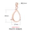 Pingente Gota de Água Porta Vazio Prata de Lei 925 Colar Pingente Fivela Acessórios de Joalheria DIY Design de Nicho Jade Cera de Abelha Porta Prata