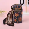 Bolsa Retro Europea y Americana de Papel con Grano de Madera para Lipstick, Barril, Monedero de Moda para Estudiantes, Colgante de Bolsa Portátil Multifuncional