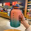 Copo de água de grande capacidade de tonelada feminina Barrel Ton Sports Kettle Masculino Belt Leak Check Summer High Temperature Resistant Ton Barrel Fitness Water Bottle