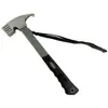 Martelo de Aço de Alto Carbono para Uso Doméstico, Arrancador de Pregos, Martelo de Pregos Multifuncional para Exterior, Martelo para Barraca de Camping