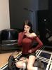 Tiro Real Transfronterizo de Chica Sexy de Hombro Caído, Flores Tridimensionales, Corte Ajustado, Camiseta Básica de Manga Larga, Top Brillante