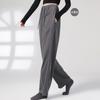 Calça de Dança Moderna Roupa de Prática Calça de Dança Solta Masculina e Feminina Peças Laterais Retas Design Dobrado Calça de Perna Larga