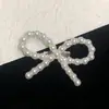Broche de Lazo de Perlas para Mujer, Pin de Moda con Pedrería, Accesorio Decorativo para Ropa, Corsage Elegante y Versátil