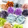 Paquete de Materiales para Guirnalda Hecha a Mano con Pequeñas Flores de Rosa Estilo Europeo Borde Quemado Retro para Hacer Adornos Florales para Salón de Bodas