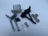 Acessórios para Kart de Alumínio com Quatro Rodas, Carrinho de Praia, Cubo de Roda Dianteiro, Eixo de Direção Dianteiro, Espessura 12mm/10mm