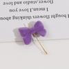Pendientes de lazo de color acrílico perforado con flocado para invierno, nuevos, tocado, colgante, accesorios de joyería DIY