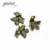 YuenZ DIY Acessórios de joias de liga vintage Pingente de folha Pingente Venda Direta da Fábrica 22 * 22MM Q359