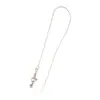 Distrito Lu Cobre Chapado en Oro de 18 Quilates Pin de Alta Retención de Color Cadena de Sésamo Cadena Universal Pulsera Ajustable Collar Cadena Hecha a Mano DIY