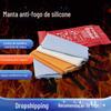 Material Preferido Lona de Silicone para Fogo, Lona para Fogo para Exterior Resistente a Altas Temperaturas, Lona de Fibra de Vidro para Combate a Incêndio Conveniente