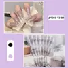 Uñas postizas europeas y americanas cortas, medianas y largas, tipo ataúd, ballet, parches de uñas, productos terminados en caja, se pueden diseñar con dibujos y muestras.