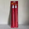Lámpara de vela electrónica de varilla larga LED recta de fábrica, cabeza de llama de vela simulada, lámpara de vela roja para el hogar, Buda, Año Nuevo