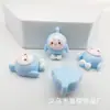 Muñeca de Fiesta Huevo Grande Linda de Dibujos Animados Caja de Almacenamiento para Accesorios del Cabello Pegamento de Crema DIY para Funda de Teléfono Móvil Material de Resina