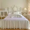 Saia de Cama Floral AB Estampada de Algodão Nova para Primavera/Verão 2026 Saia de Cama Peça Única