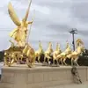 Fábrica de Esculturas de Cobre de Hebei Producción Escultura de Caballo de Cobre Cuadrada Grande Escultura de Caballo de Cobre Fundido Adornos Garantía de Calidad