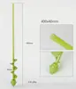 Aflojador de Tierra para Jardín Flor de Lila Broca Barrena Herramienta para Cavar y Plantar Broca Helicoidal de Acero para Tierra Accesorios