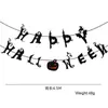 Especial transfronterizo para la nueva decoración de Halloween banderín festival de fantasmas ambiente de fiesta accesorios de diseño bandera de fieltro