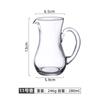 Separador de licor de vidrio doméstico con asa cuchara para vino copa para vino blanco jarra para vino con escala copa justa para restaurante