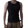 Chaleco Deportivo de Verano Transfronterizo Costilla Ajustado Elástico para Correr Camiseta de Entrenamiento Patchwork Fitness Chaleco sin Mangas para Hombre