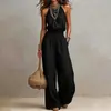 Otoño 2026 Nuevo Ropa Casual para Mujer Moda Europea y Americana Mono Elegante para Viajar Pantalones de Color Sólido