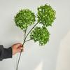 3 hortensias de madera para bodas flores de plástico fábrica directa se pueden teñir de cualquier color fila de flores guía de carretera adorno decoración pincho alto